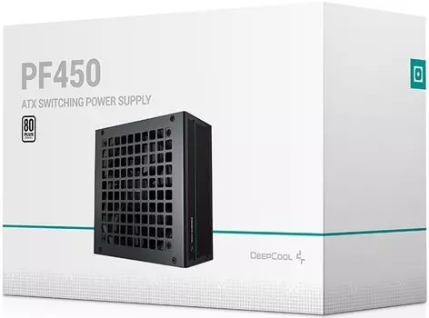 Блок питания ATX Deepcool PF450 450W, PWM 120mm fan, 80 PLUS, Active PFC