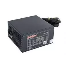 Блок питания ATX Exegate 600PPX EX221642RUS 600W RTL, black, APFC, 14cm, 24p+(4+4)p, PCI-E, 5SATA, 3IDE, FDD
