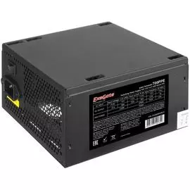 Блок питания ATX Exegate 700PPE EX260645RUS-PC 700W, PC, black, APFC, 12cm, 24p+(4+4)p, PCI-E, 5*SATA, 3*IDE, FDD + кабель 220V в комплекте