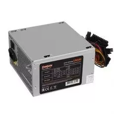 Блок питания ATX Exegate UN600 EX244556RUS-S 600W, SC, 12cm fan, 24p+4p, 6/8p PCI-E, 3*SATA, 2*IDE, FDD + кабель 220V с защитой от выдергивания