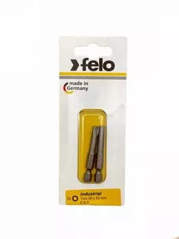 Бита Felo 03630536 Е6,3 TX30х50, серия Industrial, 2 шт в блистере