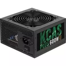 Блок питания ATX AeroCool KCAS PLUS 600W 4713105962659 V2.3 (20/24+4/8+6/8pin, вентилятор d120мм) + каб