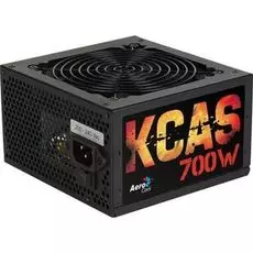 Блок питания ATX AeroCool KCAS PLUS 700W 4713105962666 700W v2.4, вентилятор d120мм, 4x PCI-E [6+2-Pin], 7x SATA, 4x MOLEX