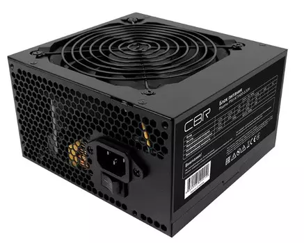 Блок питания ATX CBR PSU-ATX400-12GM 400W, 80+ Bronze