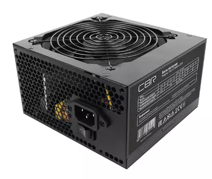 Блок питания ATX CBR PSU-ATX600-12GM 600W 80+ Bronze, APFC, черный