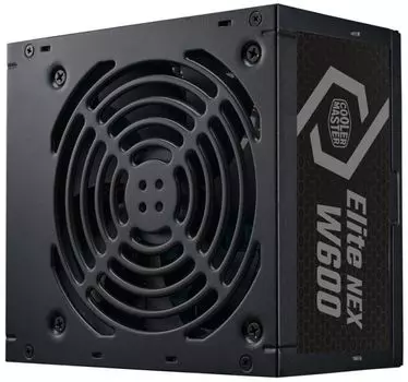 Блок питания ATX Cooler Master ELITE NEX White 600W, APFC, 80 Plus Standart, 120mm fan, Bulk w/EU co