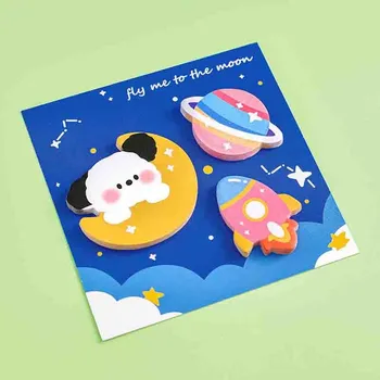 1 шт., милый клейкий мультфильм Kawaii, блокнот для заметок, офисные школьные принадлежности, канцелярские принадлежности, наклейка