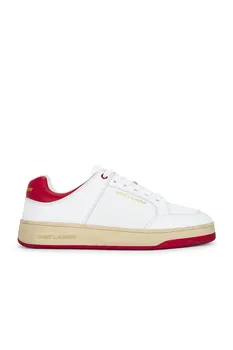 Низкие кроссовки SL61 Saint Laurent, цвет Blanc & Vintage Red