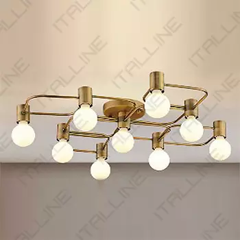 Накладная люстра ITALLINE Vega PL 6088/9 bronze