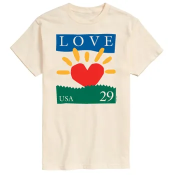 Мужская футболка USPS Love 29 со штампом Licensed Character
