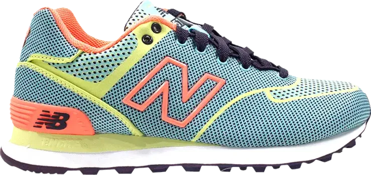 Кроссовки New Balance Wmns 574 Woven 'Teal', зеленый