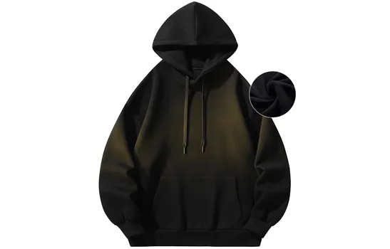Свитшот унисекс Ice flying, White Hooded (Thickened and Fleece-Lined)