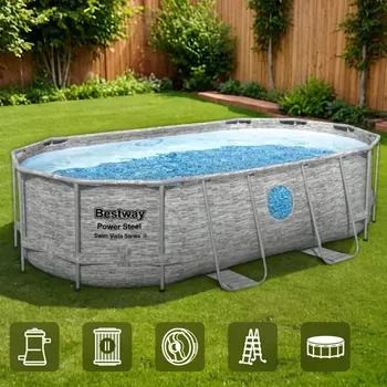 Бассейн каркасный Bestway 56714 BW 427x250x100 см 7250 л