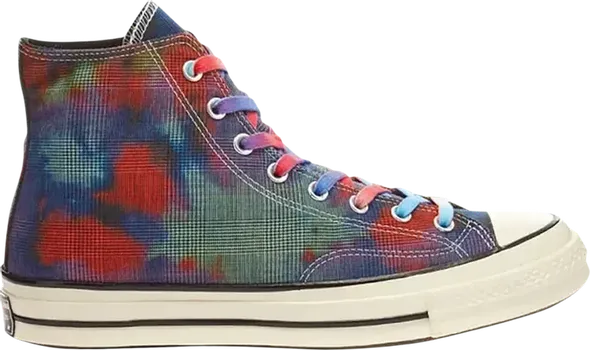 Кроссовки Converse Chuck 70 High Tie Dye Plaid, разноцветный