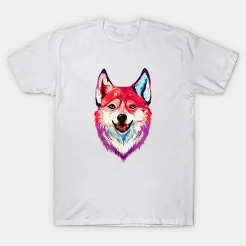 Футболка женская винтажная футболка с волком Harajuku Print Kawaii футболка летняя женская футболка с коротким рукавом топ S
