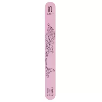 IQ BEAUTY Пилка-шлифовщик для нормальных и поврежденных ногтей Dolphin 180/240 Prosalon Умный Дельфин