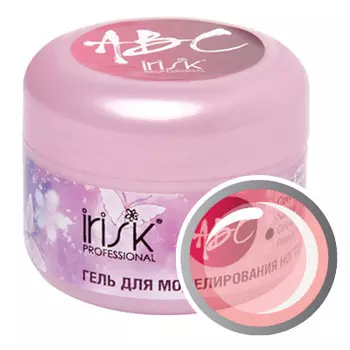 IRISK PROFESSIONAL Гель камуфлирующий для моделирования ногтей, розовый с легким бежевым оттенком / АВС Cover Pink 7*15 мл