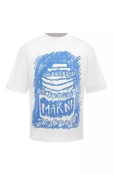 Хлопковая футболка Marni