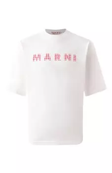 Хлопковая футболка Marni