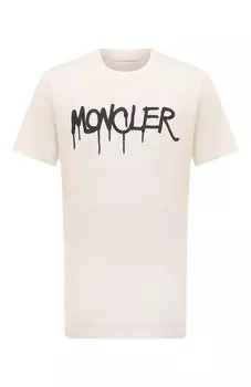Хлопковая футболка Moncler