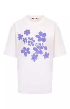 Хлопковая футболка Marni