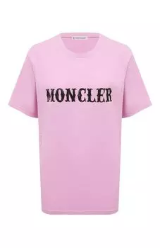Хлопковая футболка Moncler