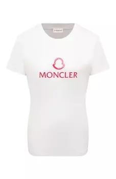 Хлопковая футболка Moncler