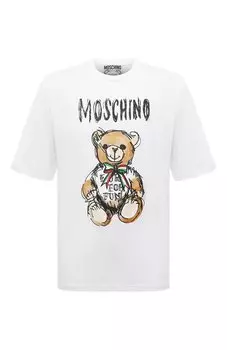 Хлопковая футболка Moschino