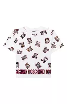 Хлопковая футболка Moschino