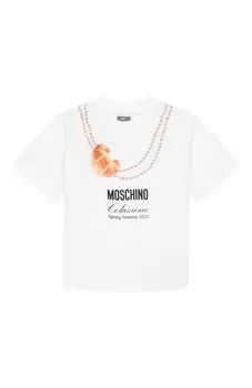 Хлопковая футболка Moschino