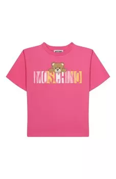 Хлопковая футболка Moschino