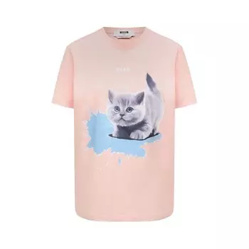 Хлопковая футболка MSGM