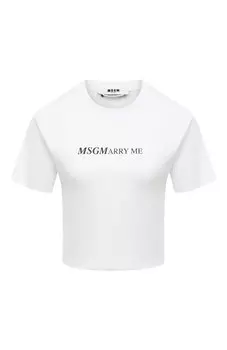 Хлопковая футболка MSGM