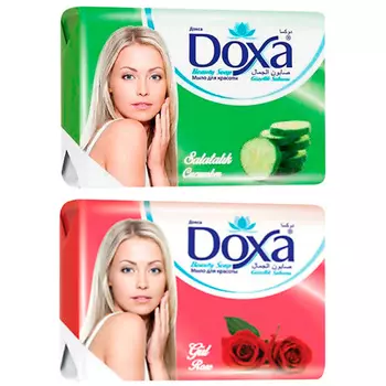 DOXA Мыло туалетное BEAUTY SOAP Роза, Огурец 480
