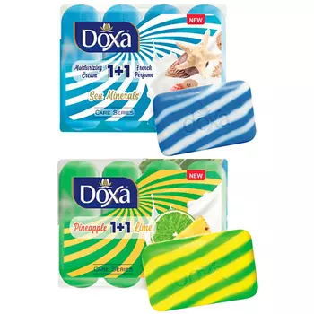 DOXA Туалетное крем-мыло Лайм-Ананас, Морские минералы 640