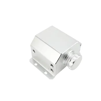 Radiator Coolant Overflow Tank Aluminium Alloy Universal Coolant Recovery Tank with Visible Coolant чёрный