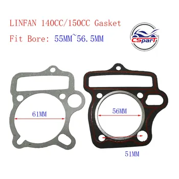Поршневые кольца LF140 55 мм 15 мм, Комплект прокладок 1P55FMJ Lifan 140CC Kaya XMoto, детали для внедорожных велосипедов