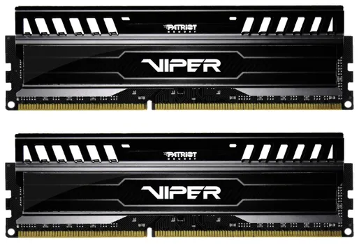 Комплект памяти DDR3 DIMM 8Gb (2x4Gb), 1600MHz, CL9, 1.5 В, Patriot Memory, VIPER3 (PV38G160C9K)