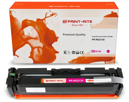 Картридж лазерный Print-Rite PR-W2213X (W2213X), пурпурный, 2450 страниц, совместимый для M255/MFP M282/M283