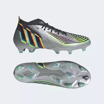 Футбольные бутсы adidas Predator Edge.1 Firm Ground Boots (Серебряные)