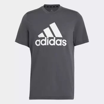 Мужская футболка adidas AEROREADY Designed 2 Move Feelready Sport Logo Tee (Серая)