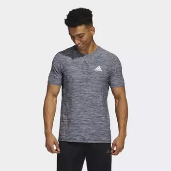 Мужская футболка adidas AEROREADY Designed to Move Sport Stretch Tee (Синяя)