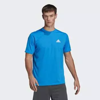 Мужская футболка adidas AEROREADY DESIGNED TO MOVE SPORT TEE (Синяя)