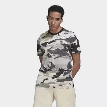 Мужская футболка adidas Camo Series Allover Print Tee (Белая)
