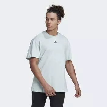 Мужская футболка adidas Essentials FeelVivid Drop Shoulder Tee (Синяя)