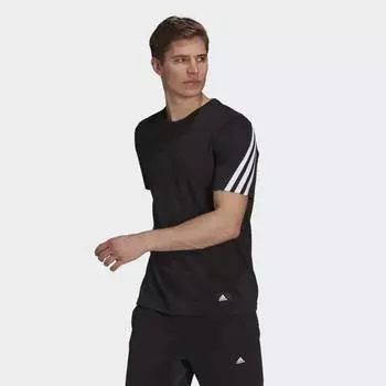 Мужская футболка adidas Sportswear Future Icons 3-Stripes Tee (Черная)
