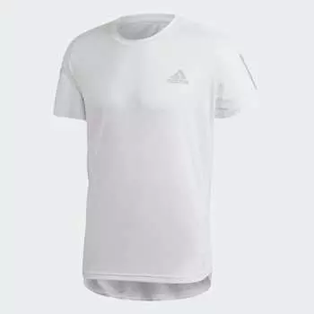 Мужская одежда для бега adidas Own the Run Tee (Белая)