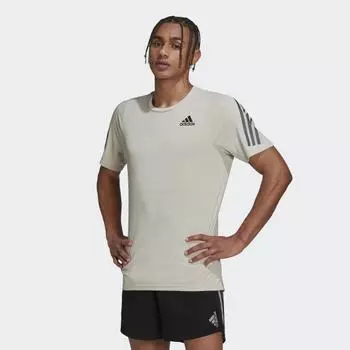 Мужская одежда для бега adidas Run Icon Tee (Бежевая)