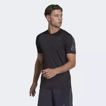 Мужская одежда для бега adidas Run Icon Tee (Черная)