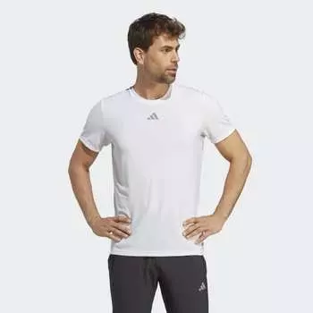 Мужская одежда для бега adidas X-City Cooler Tee (Белая)
